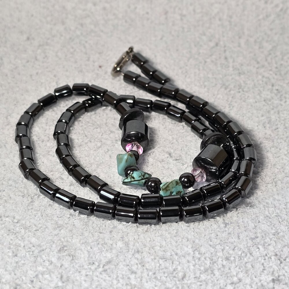 Gray-Black Necklace, Heavy and Beautiful